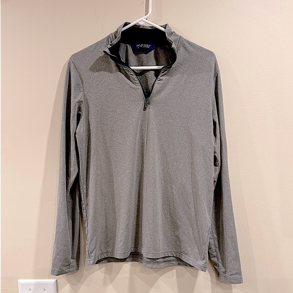 Polo Golf Ralph Lauren Gray QuarterZip Pullover Polo Golf Ralph Lauren Gray QuarterZip Pullover